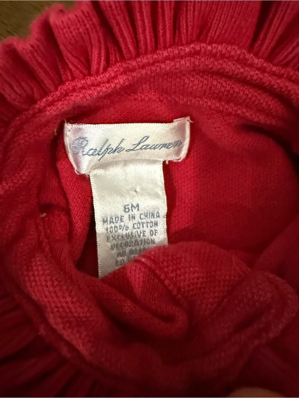 Ralph Lauren Red Ruffle Polo Dress & Bloomer Set